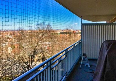 Balcony bird net installation for apartments in Gurgaon